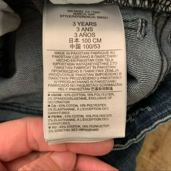 Baby girl gap fall red and black Buffalo plaid patch mini skinny jeans - Picture 5 of 9